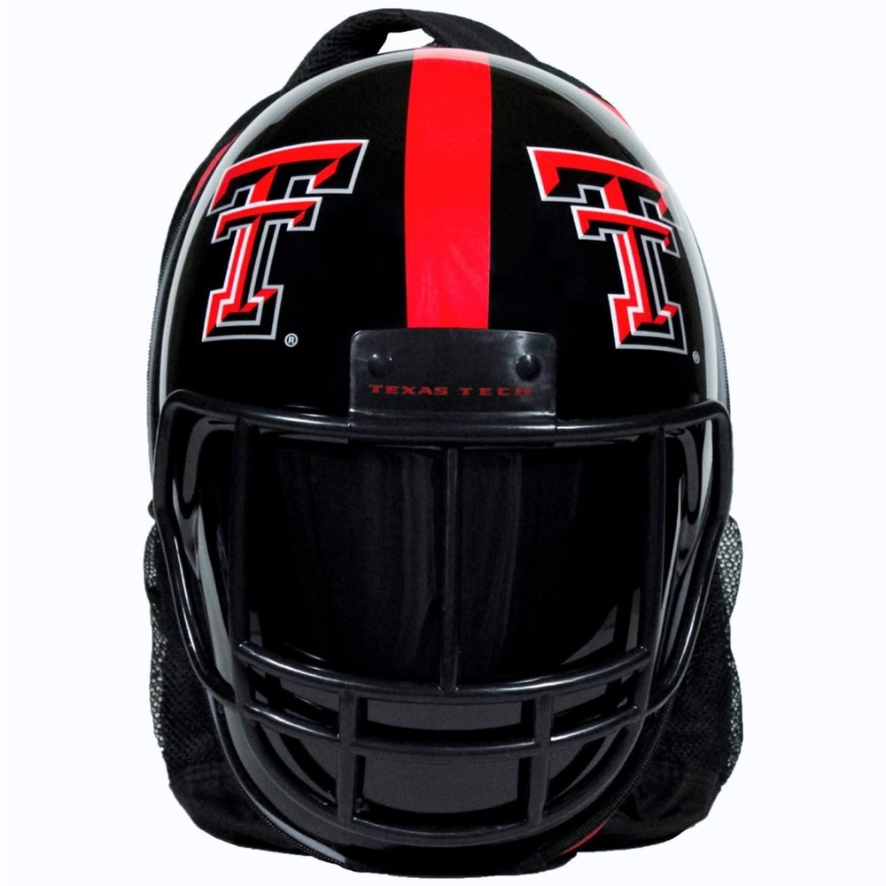 Kids Helmet Backpack - Black and Red